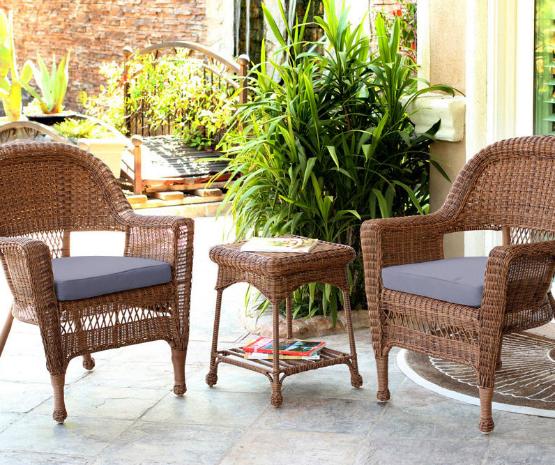 3 piece wicker online set