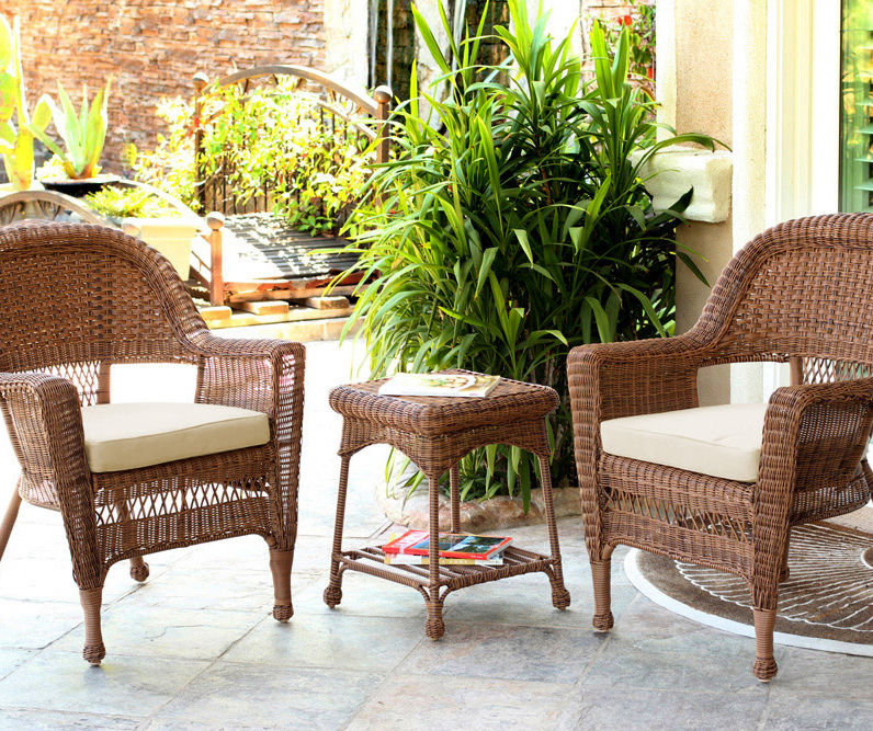 Wicker resin lounge online chairs