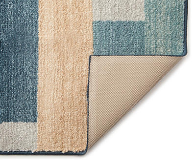 Linear Block Accent Rug, (20" x 34")