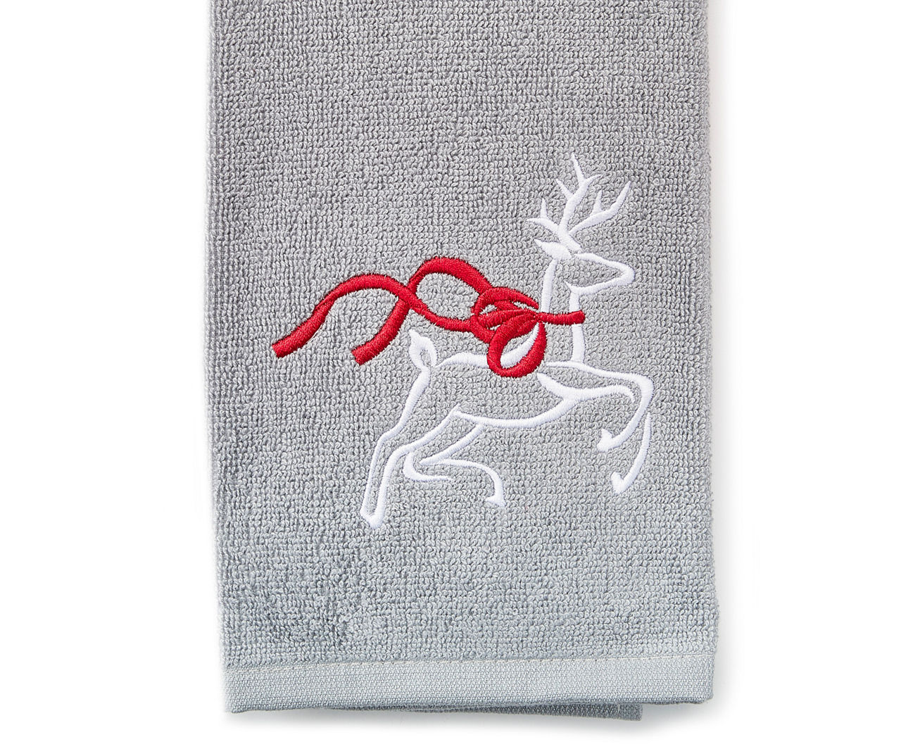 Moose Hand Towel Embroidered - Moose Lover Gift