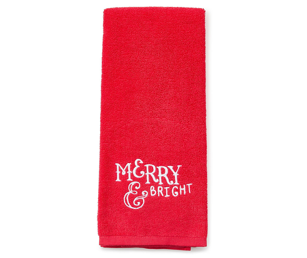 Personalized Merry & Bright Kitchen Towel