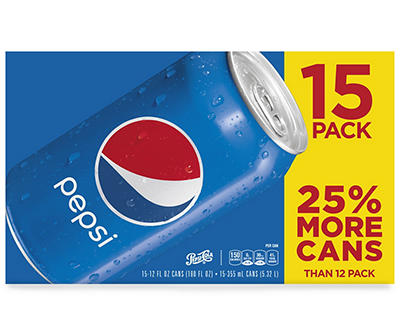 Pepsi Cola 12 Fl Oz 15 Count