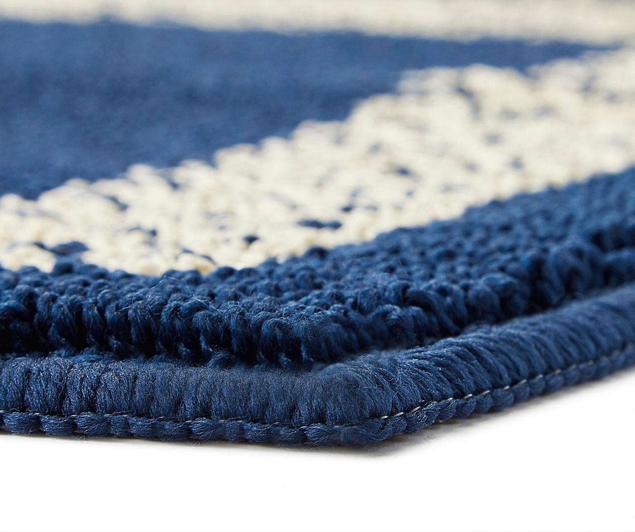 Double Border Navy Accent Rug, (27" x 45")