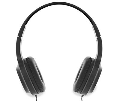 Black & Gray Headphones & Earbuds Set