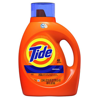 Tide Liquid Laundry Detergent, Original, 48 loads, 69 fl oz, HE Compatible