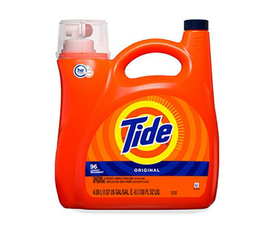 Tide Liquid Laundry Detergent, Original, 96 loads, 138 fl oz, HE Compatible