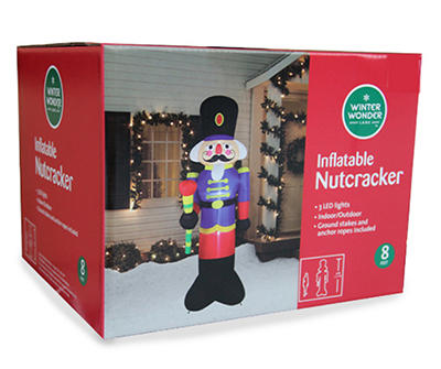8' Inflatable LED Nutcracker