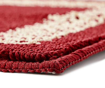BH ACCENT RUG DOBL BORDR RED 20x60/50x152cm