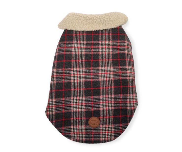 Big Lots Dog's Small Reversible Plaid Sherpa Coat Big Lots