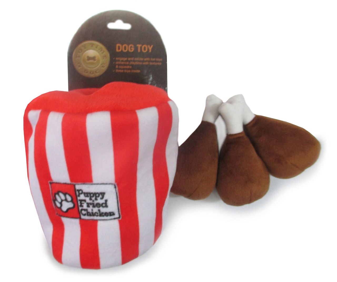 Fried chicken dog store toy