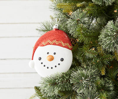 Snowman Head Jumbo Ornament