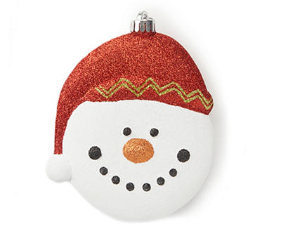 Snowman Head Jumbo Ornament