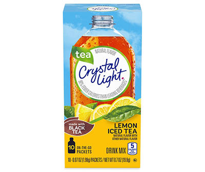 Crystal Light Lemon Iced Tea Powdered Drink Mix, 10 ct - 0.7 oz Packets