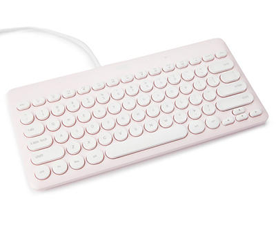 Retro Pink USB Keyboard