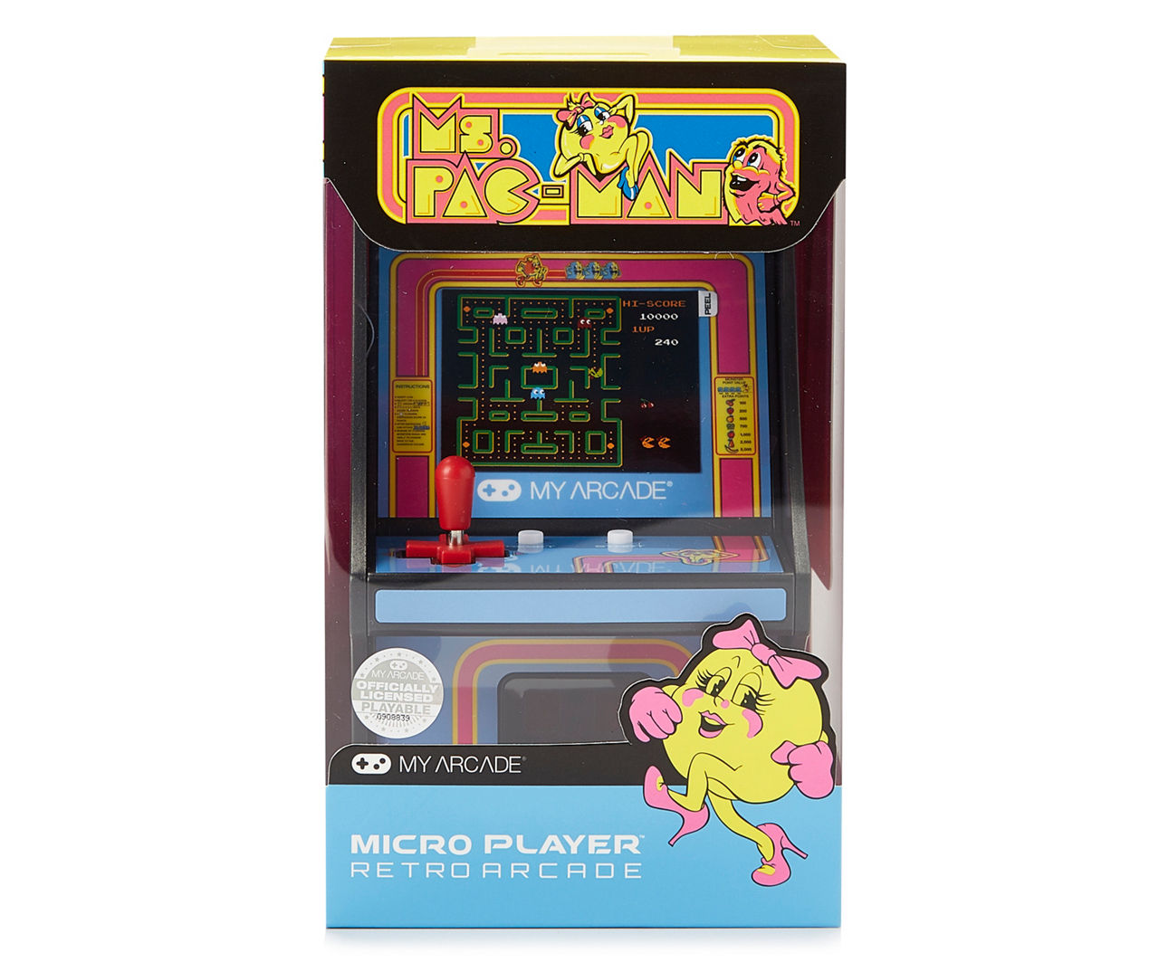 Ms. Pac-Man Micro Player Retro Arcade | Big Lots