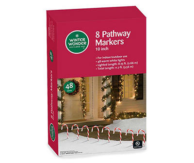 Candy Cane 8-Piece Pathway Markers Set