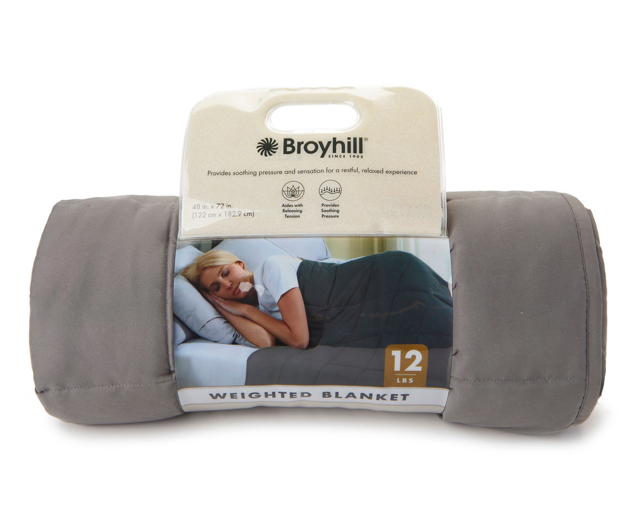 Broyhill Gray Weighted Blanket 12 Lbs. Big Lots