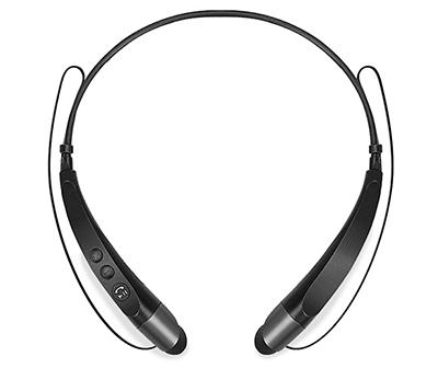 Black & Gray Bluetooth On-the-Neck Earbuds