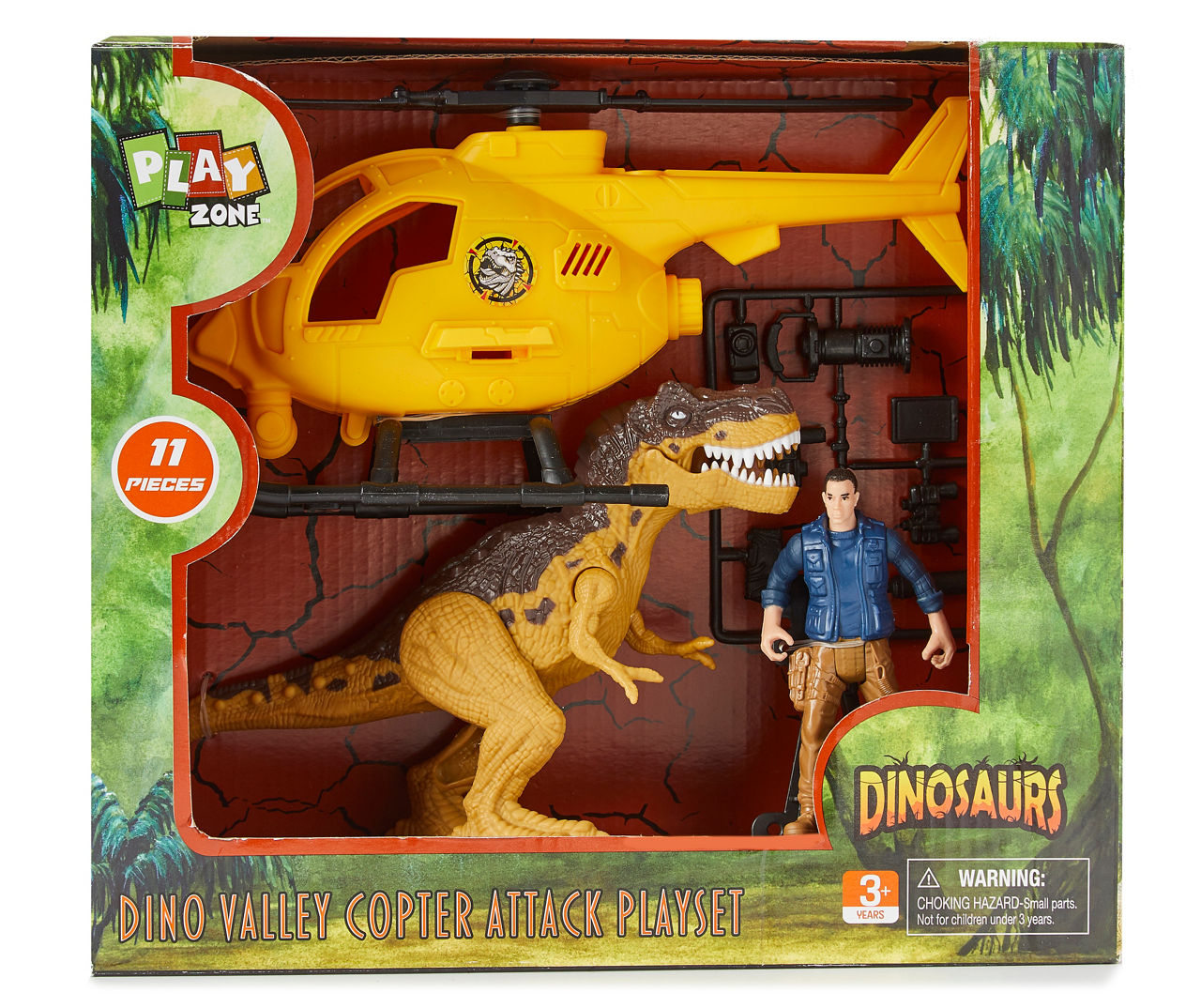 Dinosaur on sale attack playset