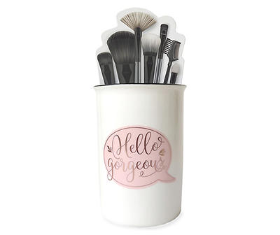 "Hello Gorgeous" Cosmetic Brush Holder
