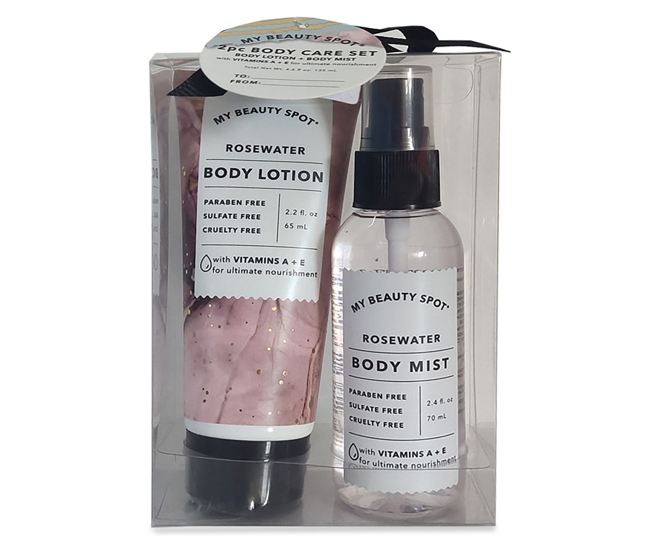 My Beauty Spot Rosewater 2-Piece Body Care Gift Set | Big Lots