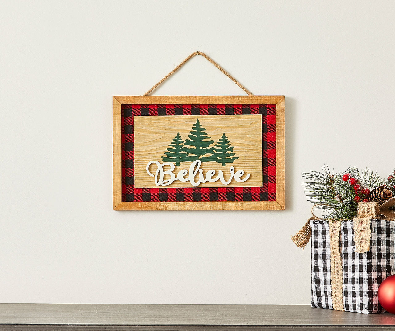 "Believe" Trees Hanging Wall Decor
