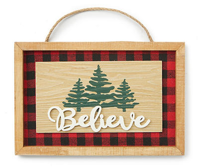 "Believe" Trees Hanging Wall Decor