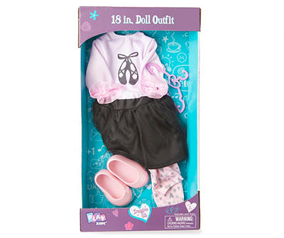 PZ 18IN DOLL OUTFIT BALLET BLACK SKIRT F