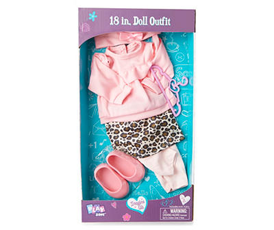 Imagine Us Leopard Skirt Doll Outfit & Accessory Set