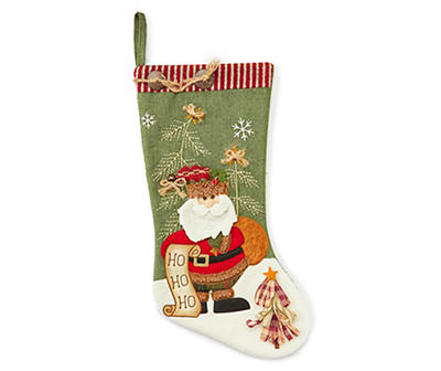 12 Pack Mini Christmas Stockings Xmas 3D Character Plush Santa Tree Decorations 