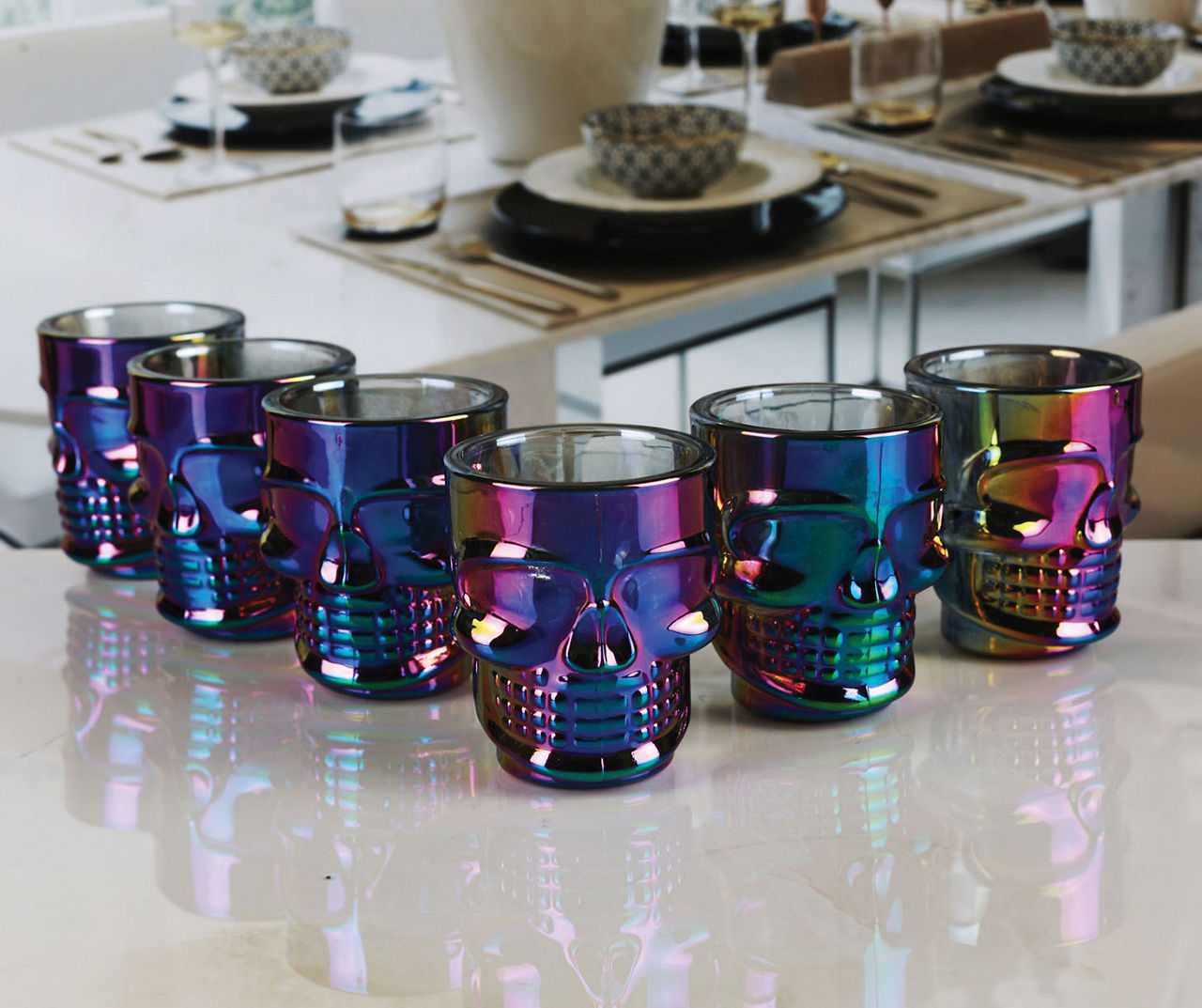 Iridescent Rainbow Glass Tableware