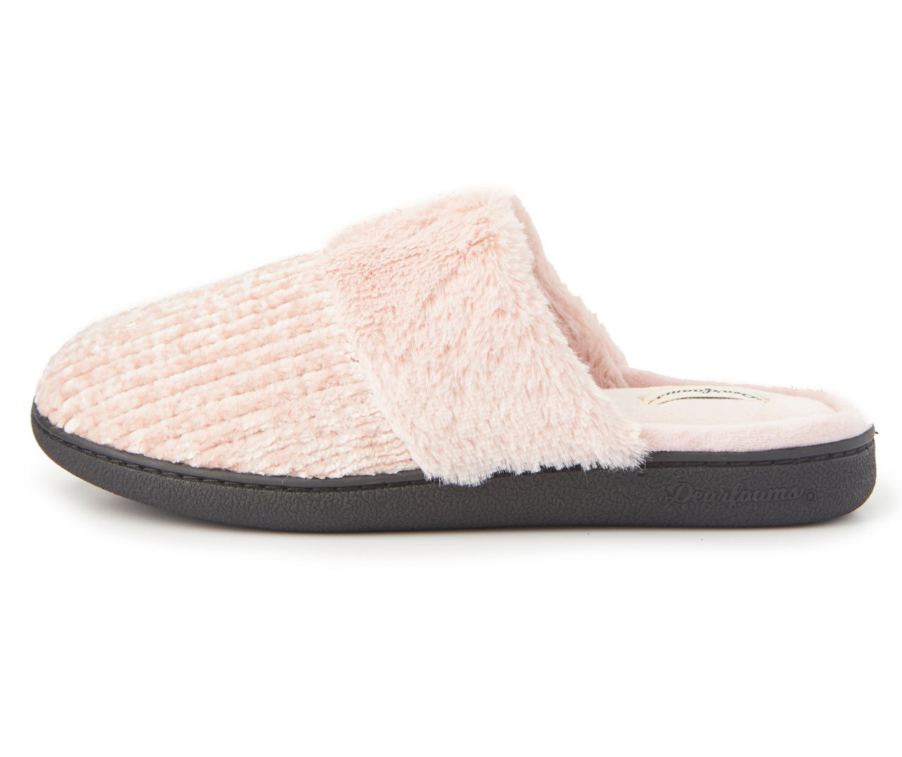 Ladies Fuzzy Scuff Slippers