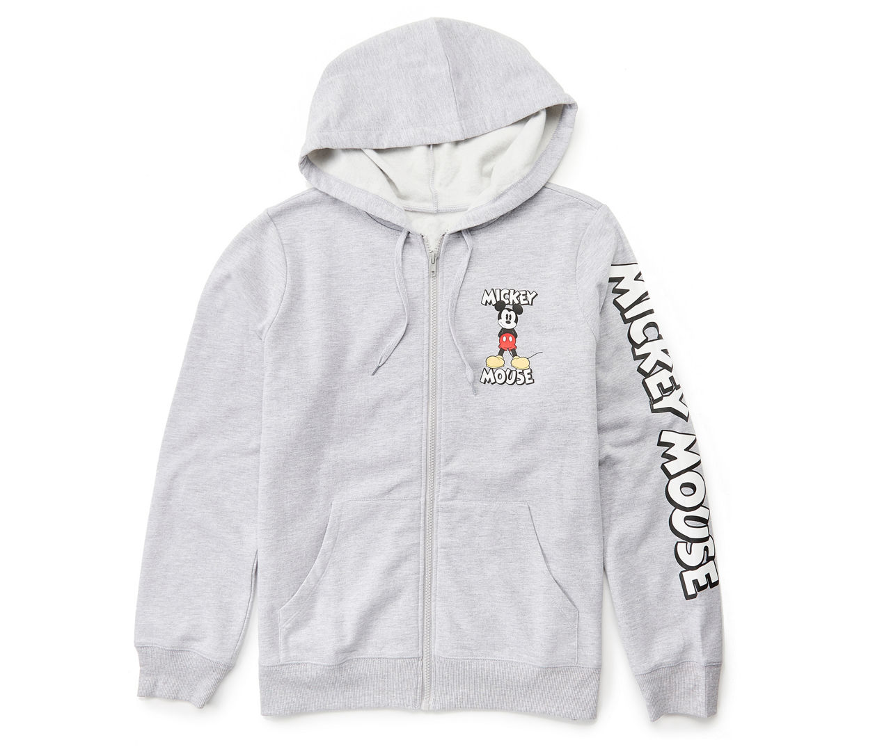 Women's Gray Mickey Mouse Hooded Sweatshirt