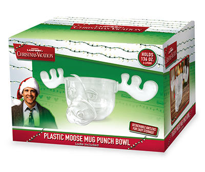 National Lampoon's Christmas Vacation Marty Moose Plastic Punch Bowl, 136 Oz.