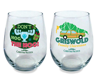 National Lampoon's Christmas Vacation 2-Piece Stemless Glass Set