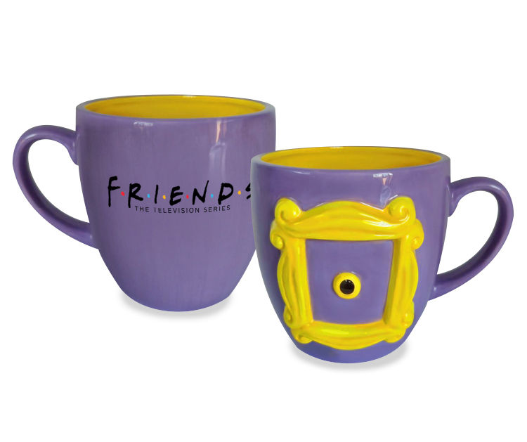 Mug con Cornice Friends: Tazza Viola in Ceramica - Goolp! Delivering Gifts