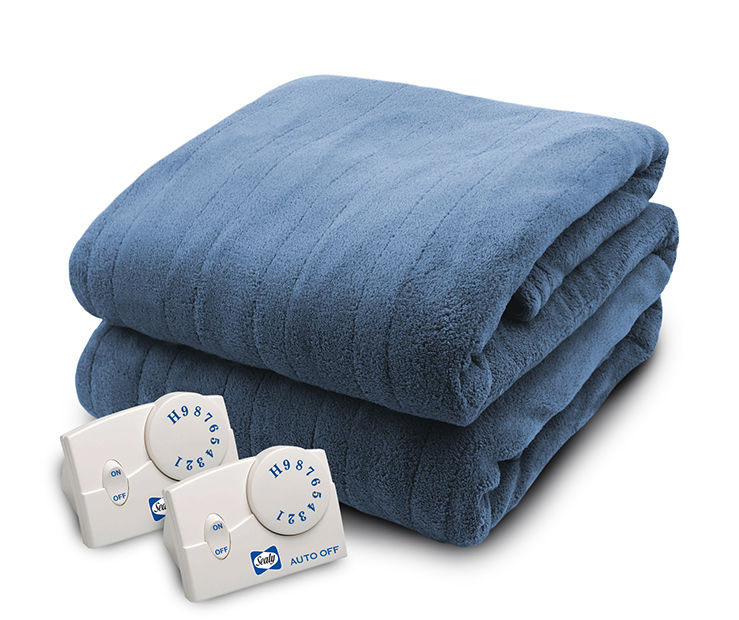 Sealy Denim Blue Full Queen Electric Blanket Big Lots