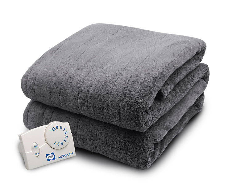 Sealy Gray Twin Electric Blanket | Big Lots
