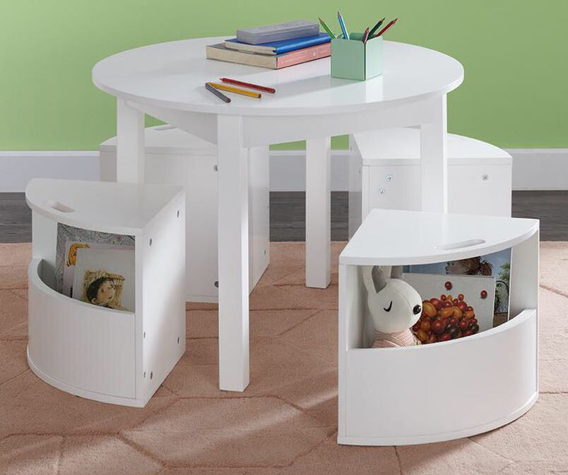 Dream Street Kids Round 5 Piece Storage Table Set Big Lots