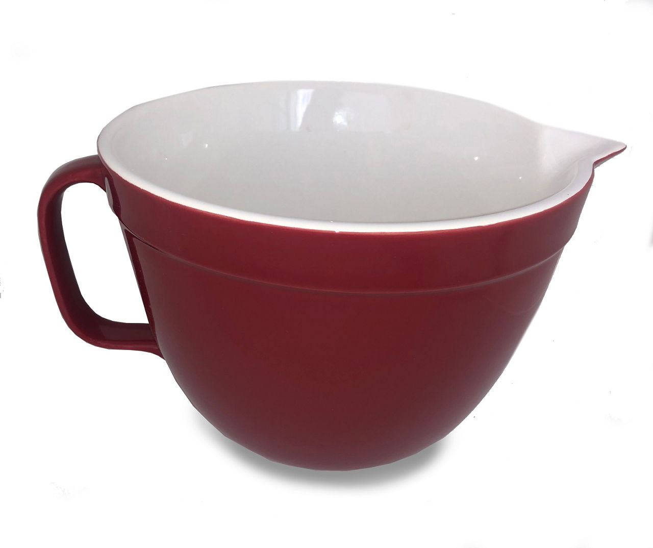 Red Plastic 4-Piece Bowl Set