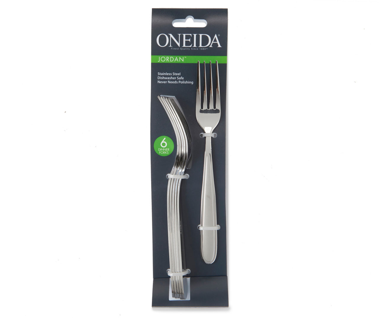 Oneida Jordan 6Piece Stainless Steel Dinner Fork Set Big Lots