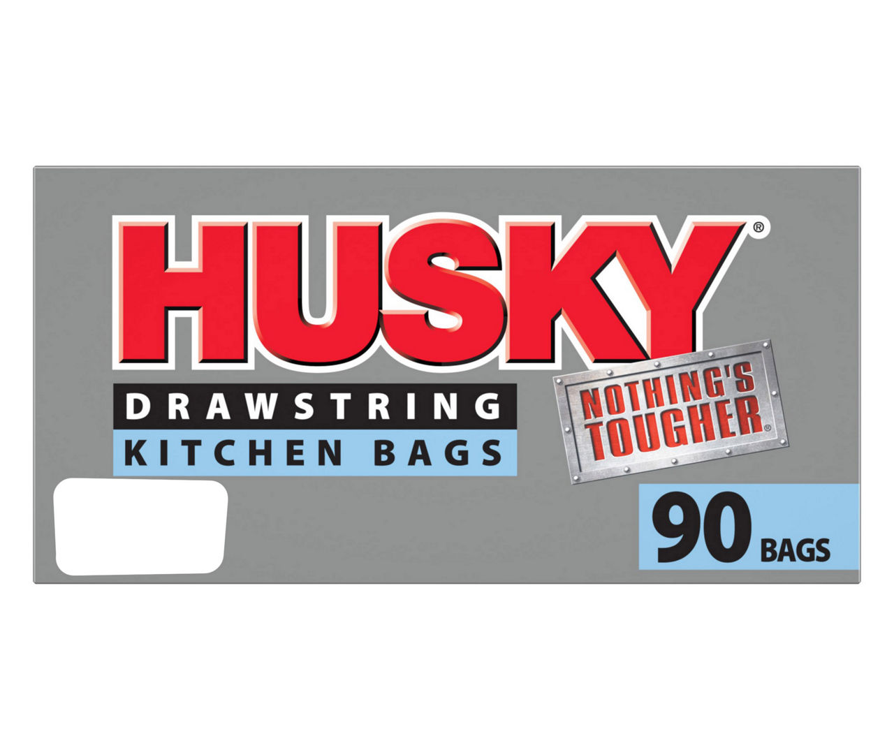 Husky Tall Kitchen Trash Bags, 13 Gallon, 120 Bags (Expandable Drawstring)