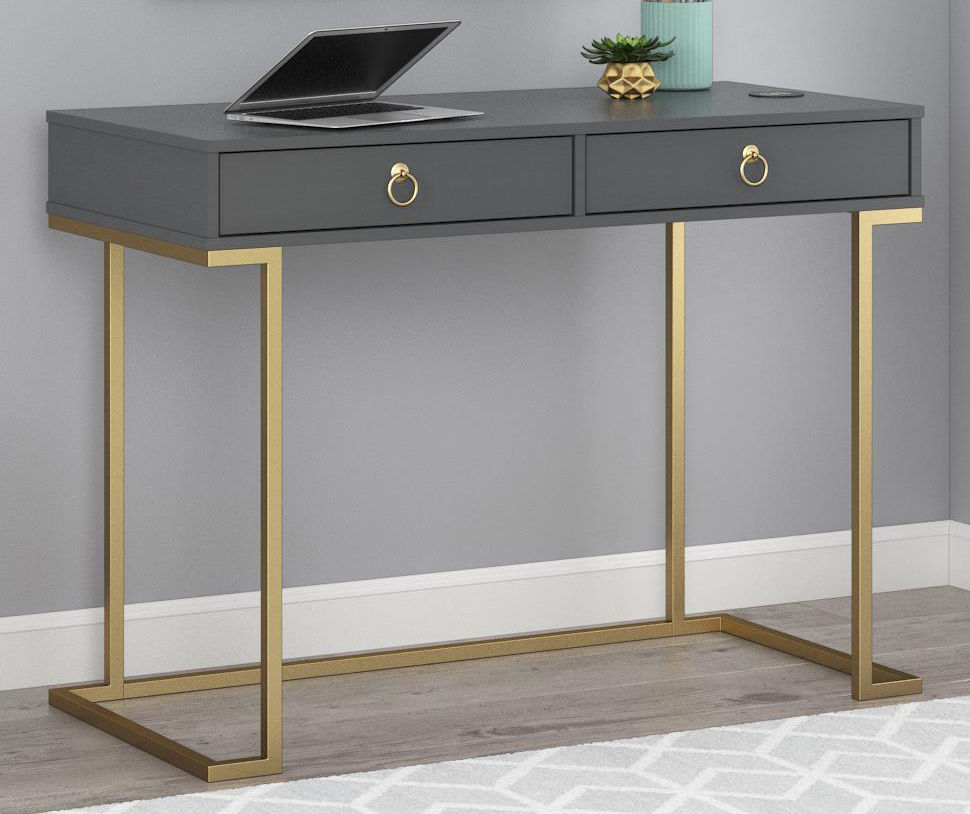 Big lots black and gold deals desk