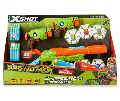 X-Shot Bug Attack Predator & Eliminator Blaster Set