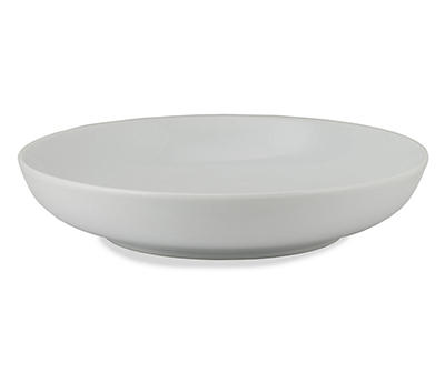 White Ceramic Pasta Bowl, (8.25