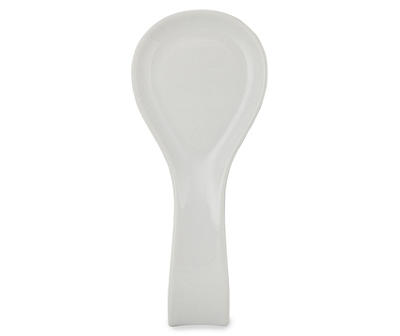 White Ceramic Spoon Rest