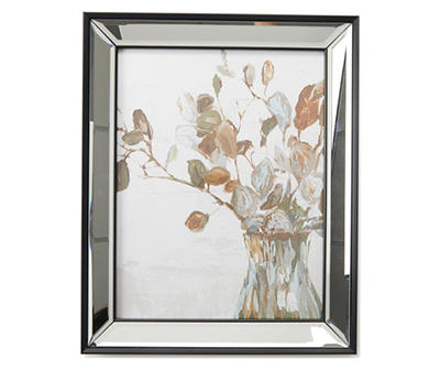 Floral Mirror-Framed Wall Art