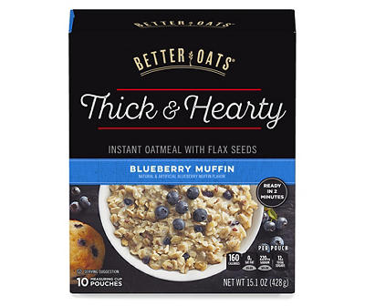 Blueberry Muffin Instant Oatmeal, 15.1 Oz.