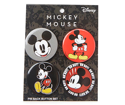 Mickey Mouse 4-Piece Buttons Set
