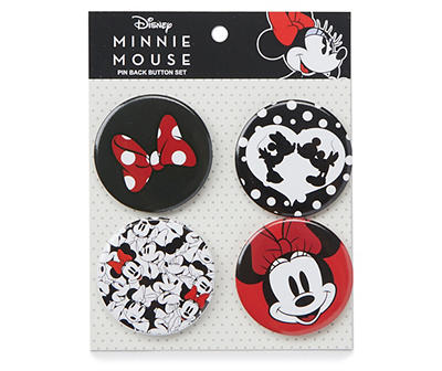 Minnie Mouse 4-Piece Buttons Set